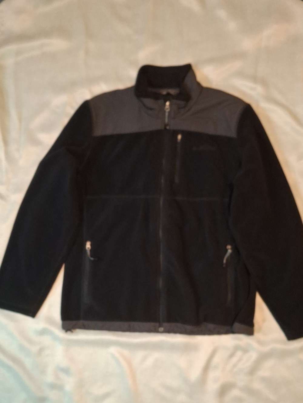 Eddie Bauer Polartec WindPro Fleece Jacket | L Tall | Black Gorpcore Outdoor Lay